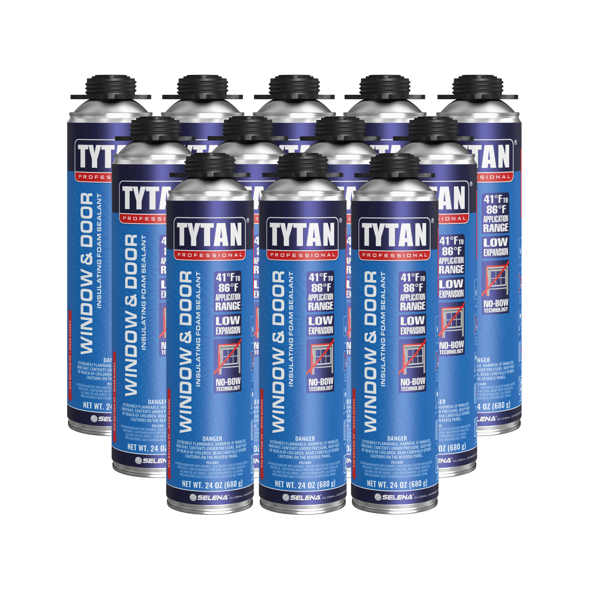 Tytan Window and Door Spray Foam — minimal expanding, won't bow frames